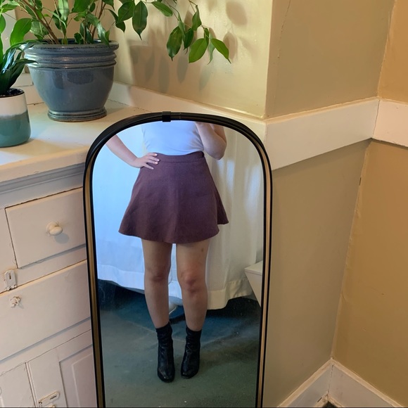 Handmade houndstooth red circle skater miniskirt - Picture 5 of 5